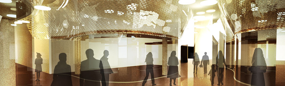 Einkaufsmall, Licht & Raumstudie